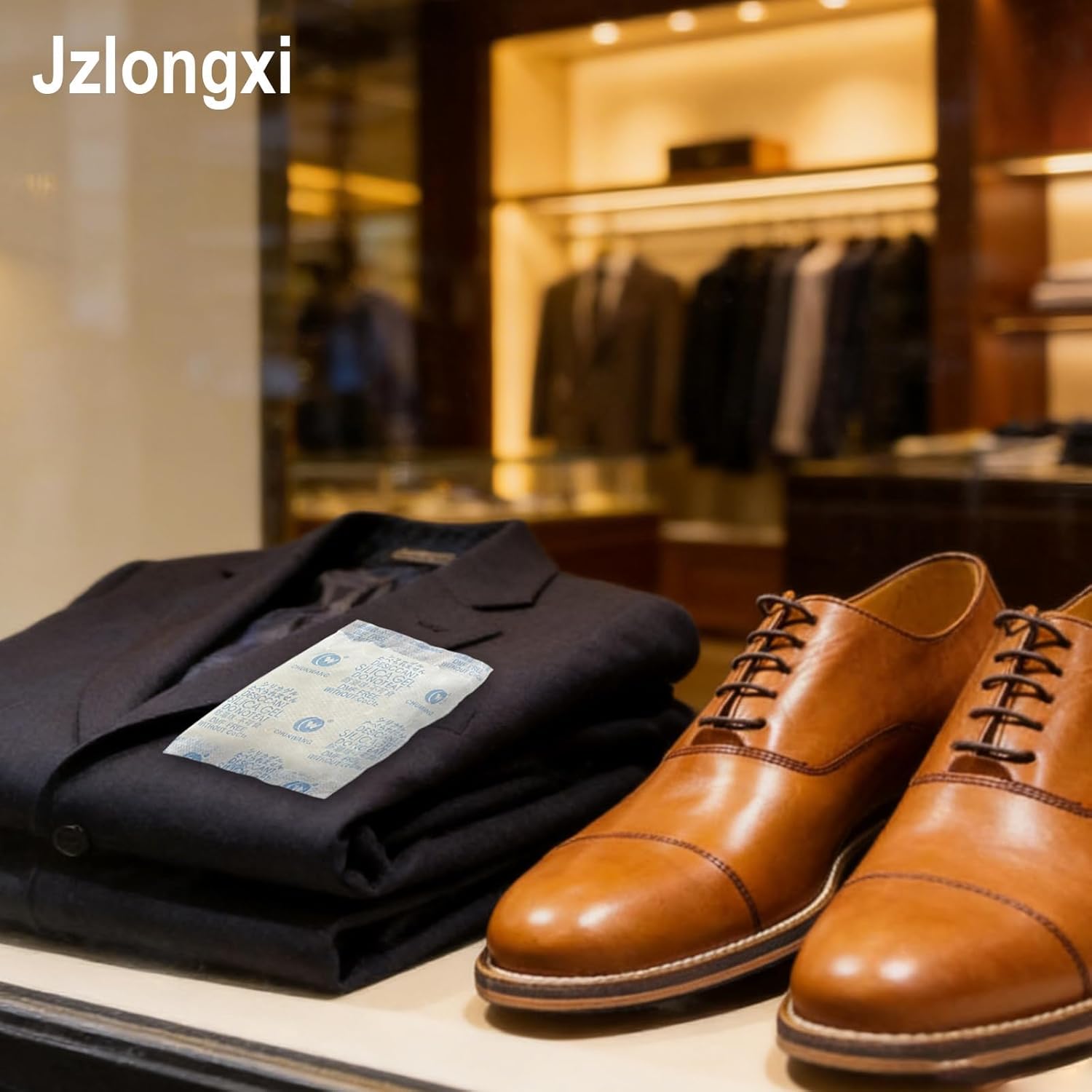 30g x 30 Packs Silica Gel Packets Food Grade Silica Packets with Color Indicating, Premium Desiccant Packs for Food, Electronics, Closet, 3D Filaments, Basements, Jewelry and Safe Storage | Jzlongxi