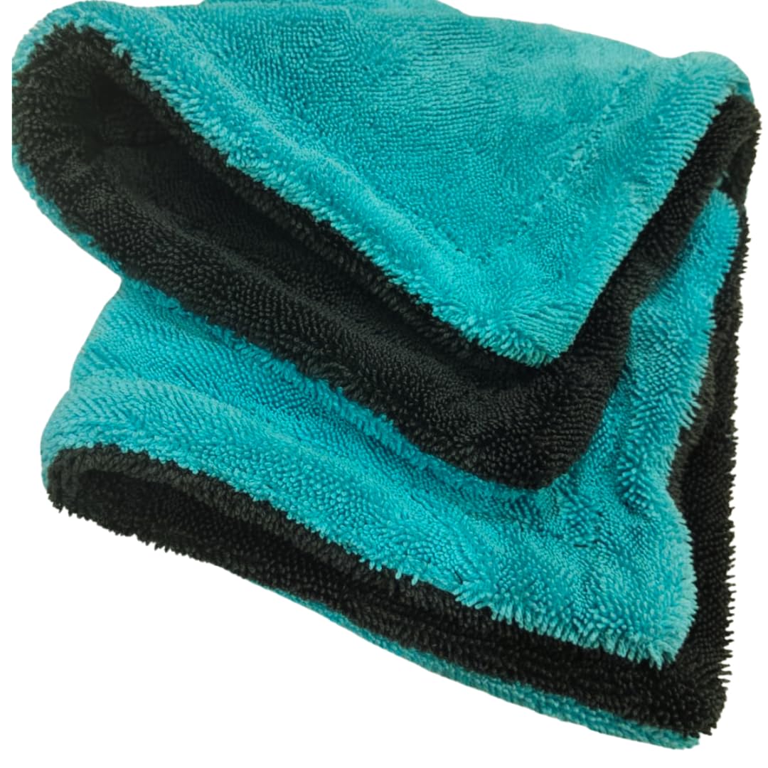 Microfiber Cleaning Cloth 1200 GSM | Ultra Soft Microfiber Towel 1600 GSM | Super Absorbent | Reusable | Pack of 1 (Green, 40 cm x 40 cm)-image-34
