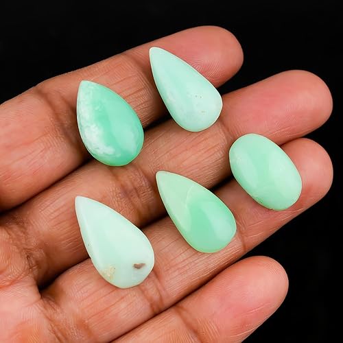 Vista 16 de (5 piezas) piedra preciosa natural de jaspe de sangre, cabujón suelto al por mayor, fabricación de joyas de bricolaje, envoltura de alambre, Lapis