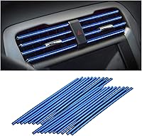 Vista 9 de 20 tiras decorativas de aire acondicionado de automóvil para salida de ventilación, universal, impermeable, flexible, para la mayoría de salidas