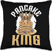 Vista 1 de Pancake Maker Foodie SteMi Apparel King Maker Pancakes Food Lover - Almohada de 16 x 16 pulgadas, multicolor