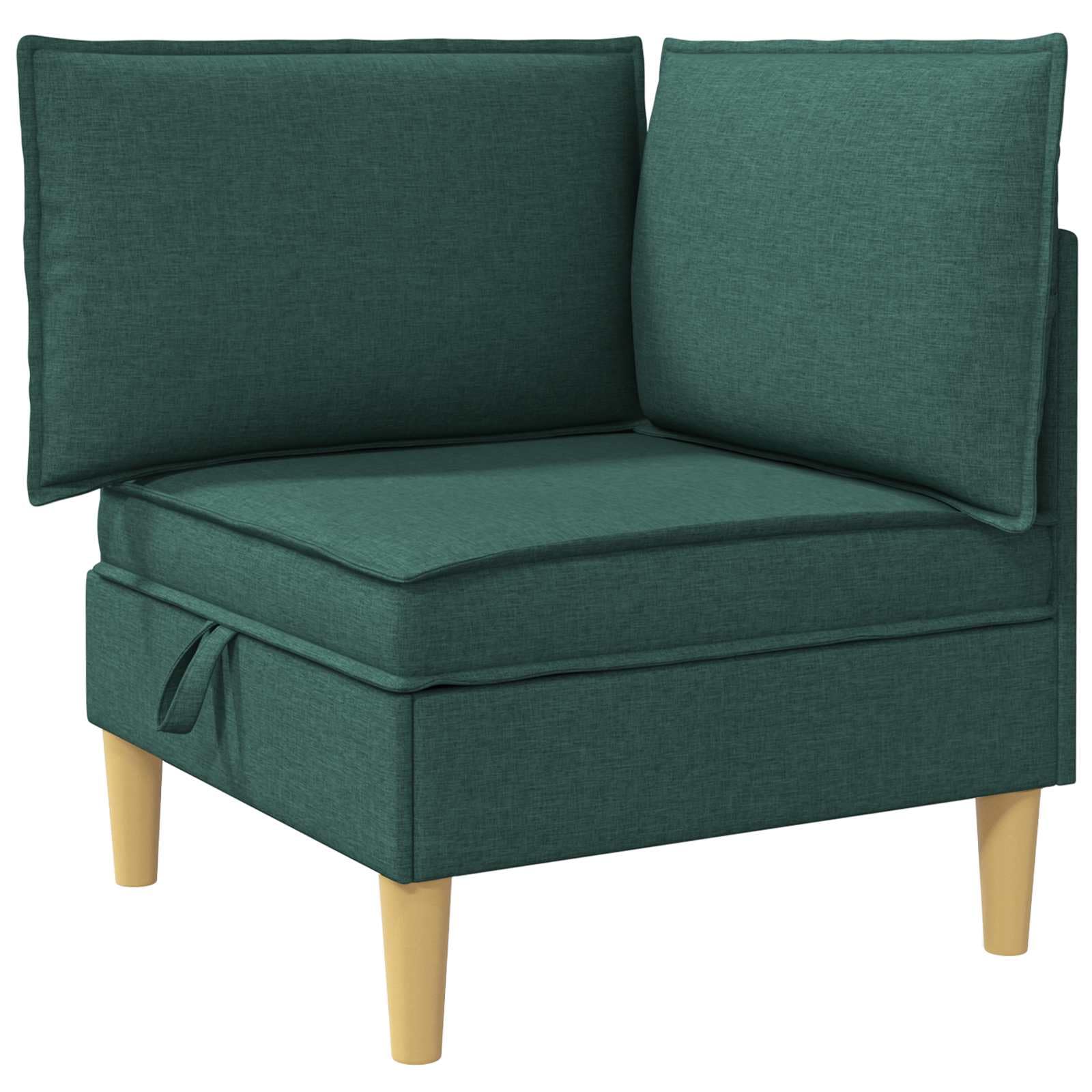 Repose-pieds ottoman carré en tissu pour optimiser un salon encombré