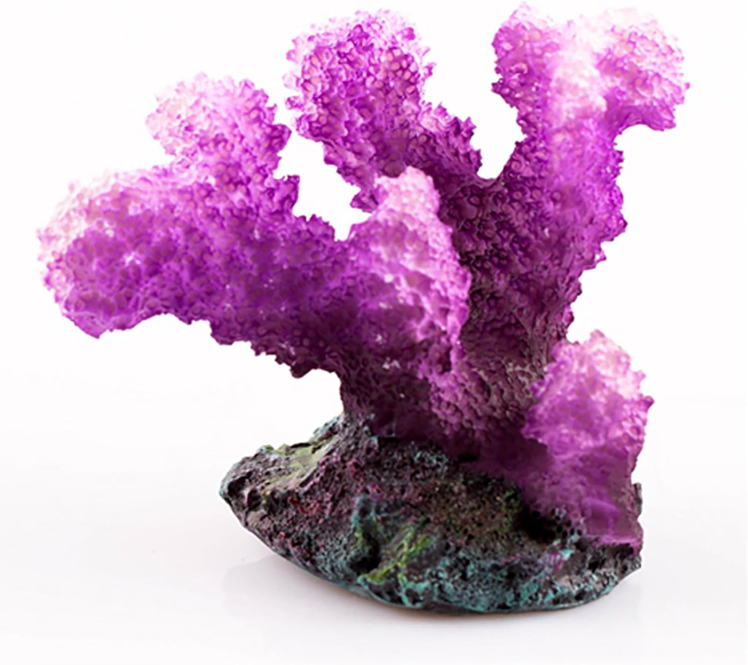 3pcs Resin Simulation Coral for Fish Tank Decorative Fake Aquarium Coral Ornament Realistic for Aquariums Home Decoration,Purple