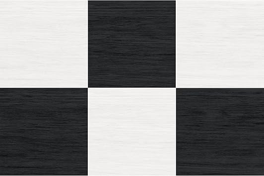 FloorPops x Chris Loves Julia Black Peel and Stick Floor Tiles
