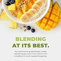 Vista 7 de Cleanblend Classic Blender - Licuadora personal para batidos y smoothies, licuadora de alta potencia para jugos, sopas y más, motor de 3 caballos