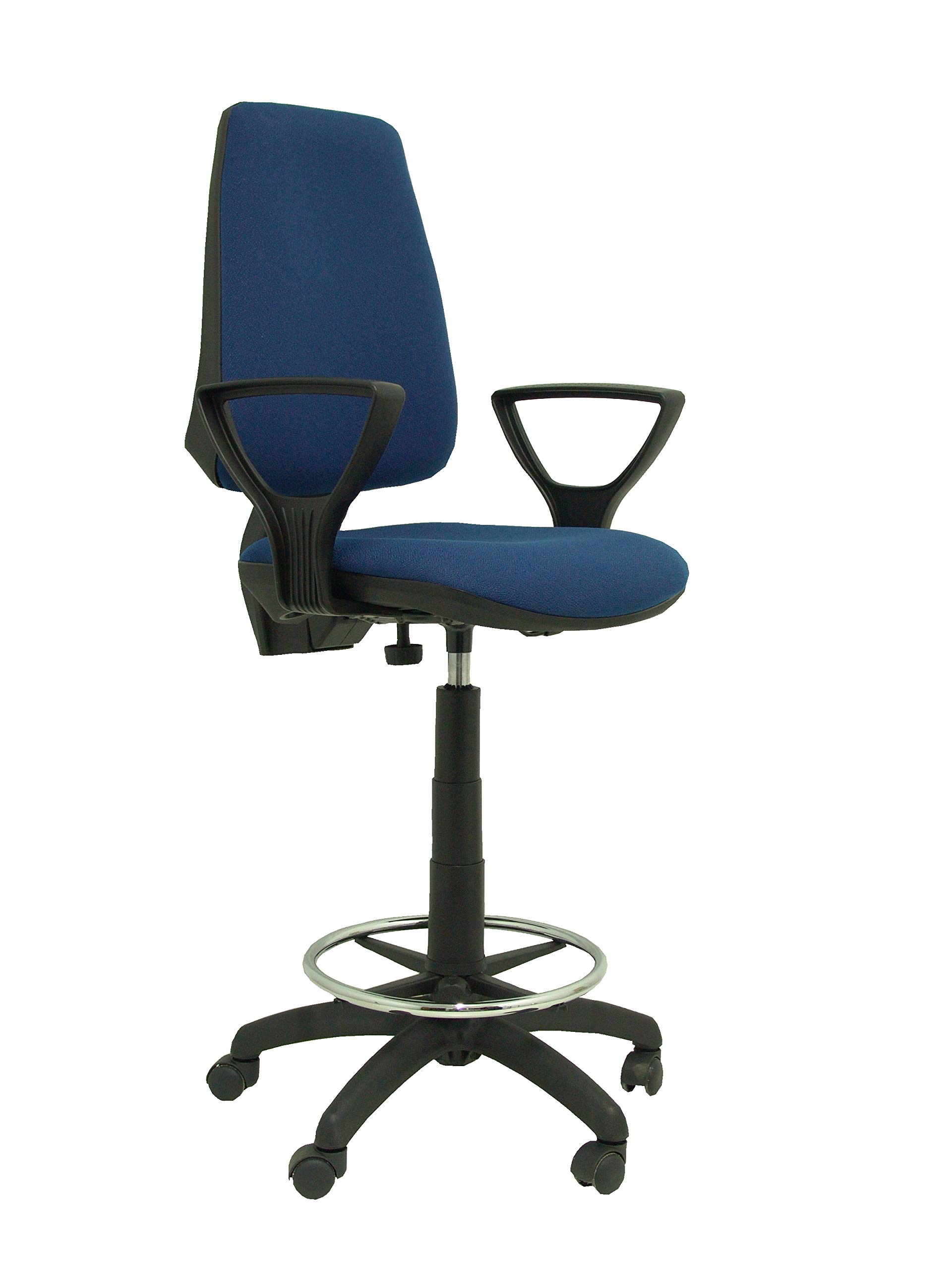 Taburete Elche CP azul marino evita el dolor de espalda en mostradores altos