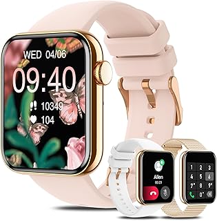 Relógio inteligente para mulher, 1,85 polegadas, com chamada Bluetooth, 19 modos desportivos, monitor de frequência cardíaca, SpO2, sono, voz AI, relógio inteligente para Android iOS