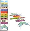 Sensory Path Decals Floor Stickers Hopscotch Classroom Decor - Positive Affirmation Floor Decals for Boosting Gross Motor Skills