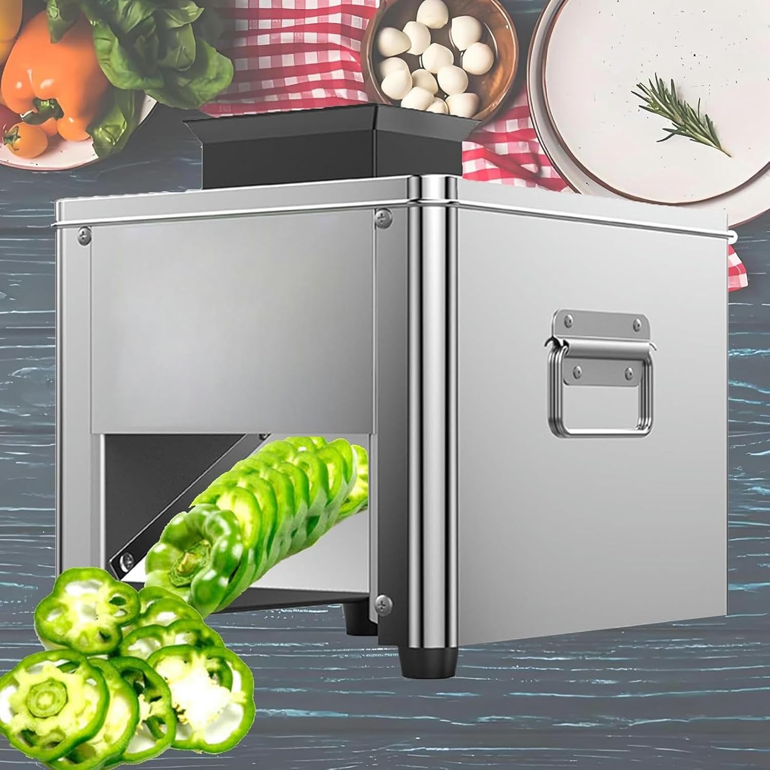 Wzglod 850w Electric Slicer, Meat Slicer for Meat Deli, Hot Pot Shabu Shabu Cooking Kit, Commercial Slicer