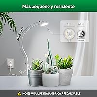 Vista 2 de SANSI Luces de Cultivo para Plantas de Interior, Luces de Plantas LED con Pinza para Cultivo en Interiores, Espectro Completo, Lámpara de Plantas