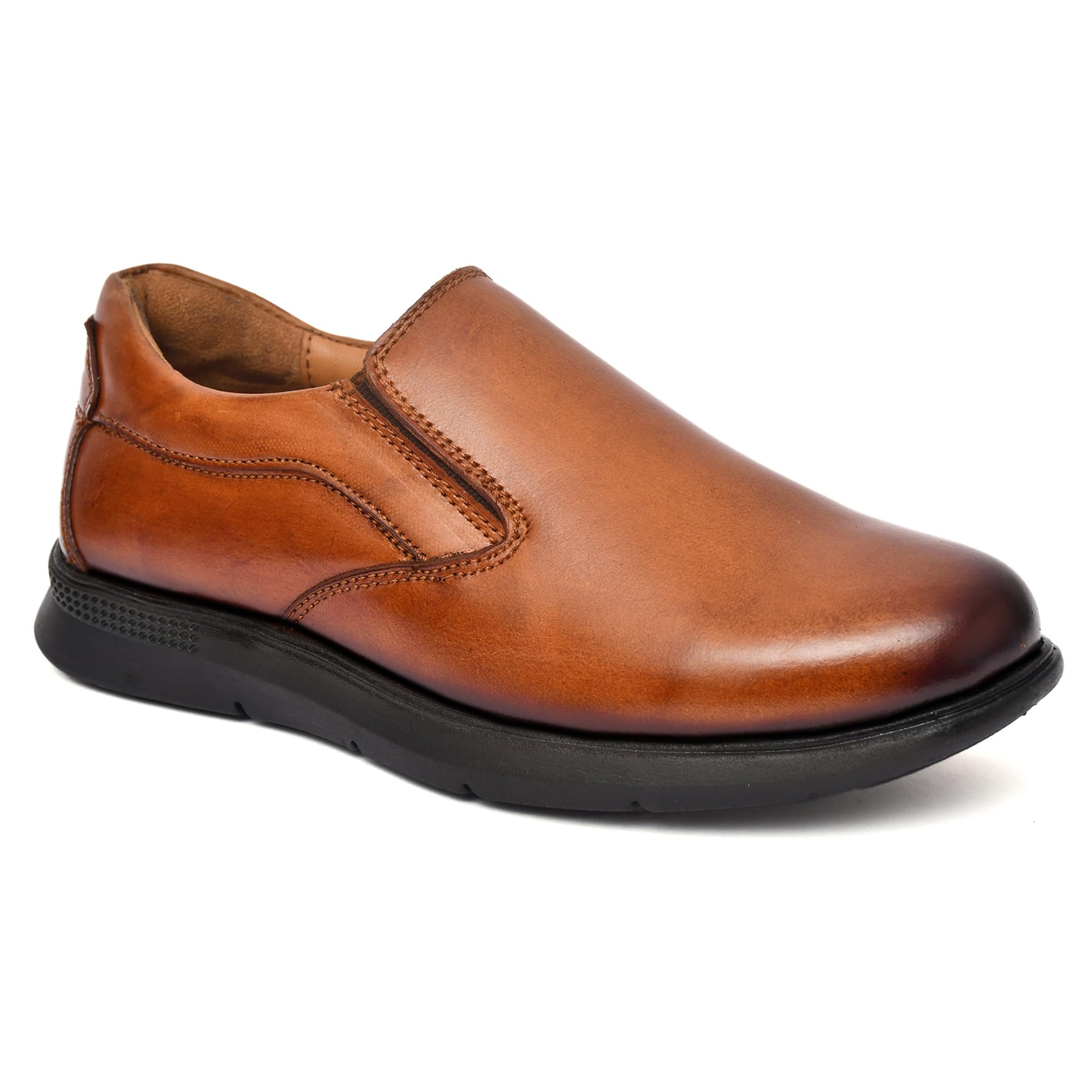 barbato Men's Genuine Leather (Crust Leather) Handmade Slip-on Formal Shoes-picture-27