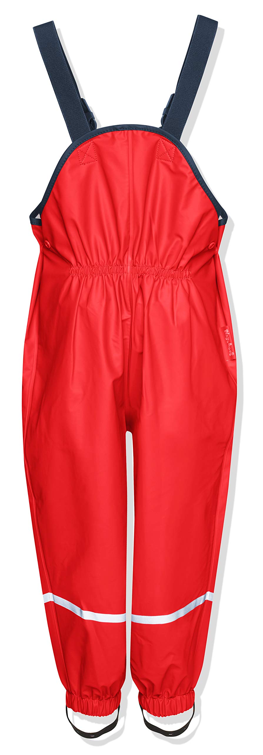 Playshoes Wind- und wasserdichte Regenhose Regenbekleidung Unisex Kinder,Rot,128 – Ansicht 2
