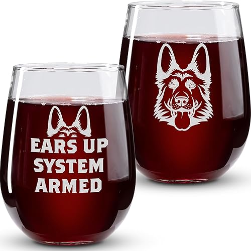 Miniatura 8 de On The Rox Drinks Wine Pitbull - Regalos para los amantes de Pitbull, juego de 2 copas de vino sin tallo, divertidos regalos para mamá y abuela,
