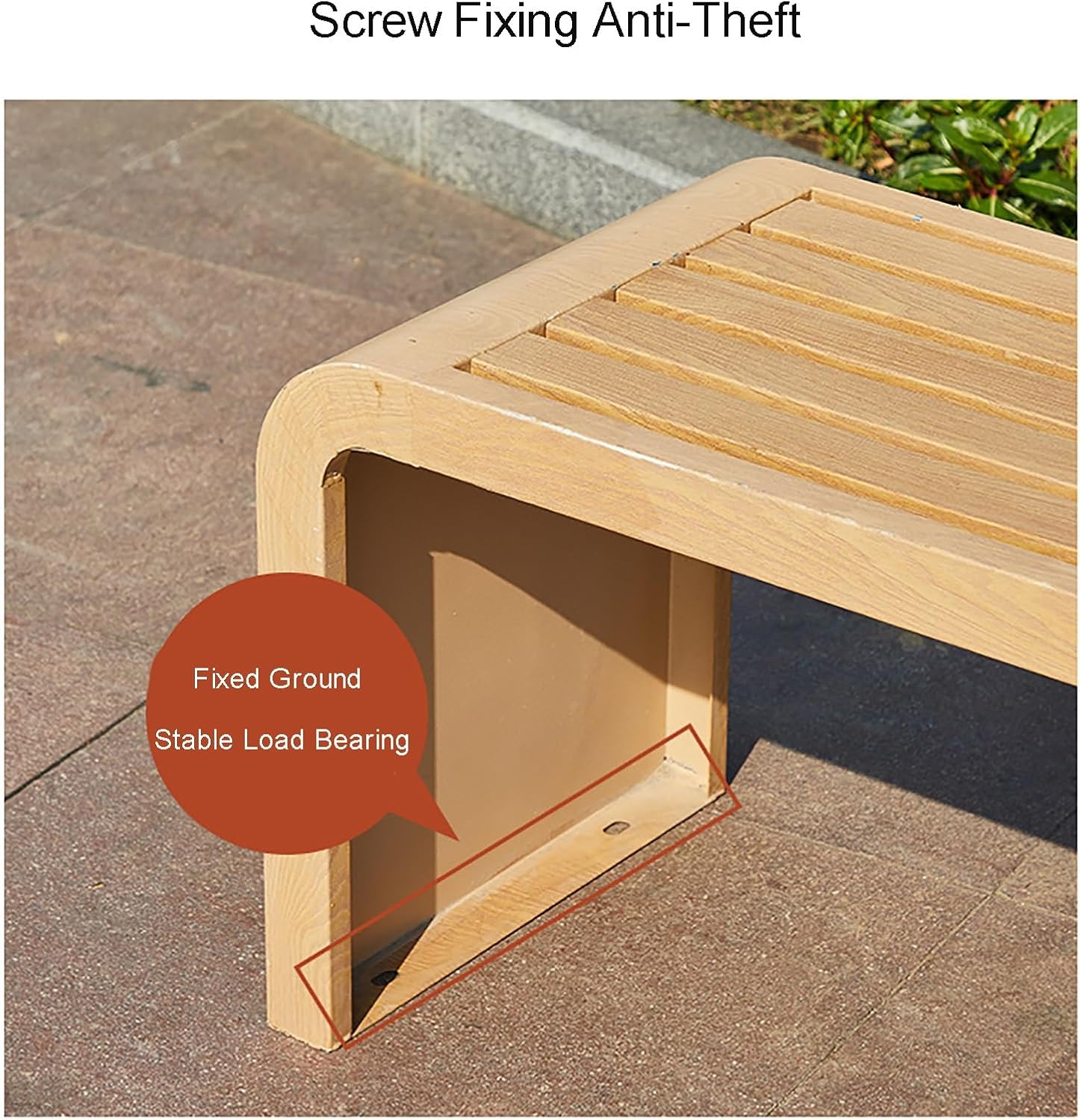 Patio Park Bench, Metal Outdoor Bench, Backless Garden Benches for Sunbathing, Patio, Pool, Lawn, Park Bench(Yellow,47.2in/120cm)