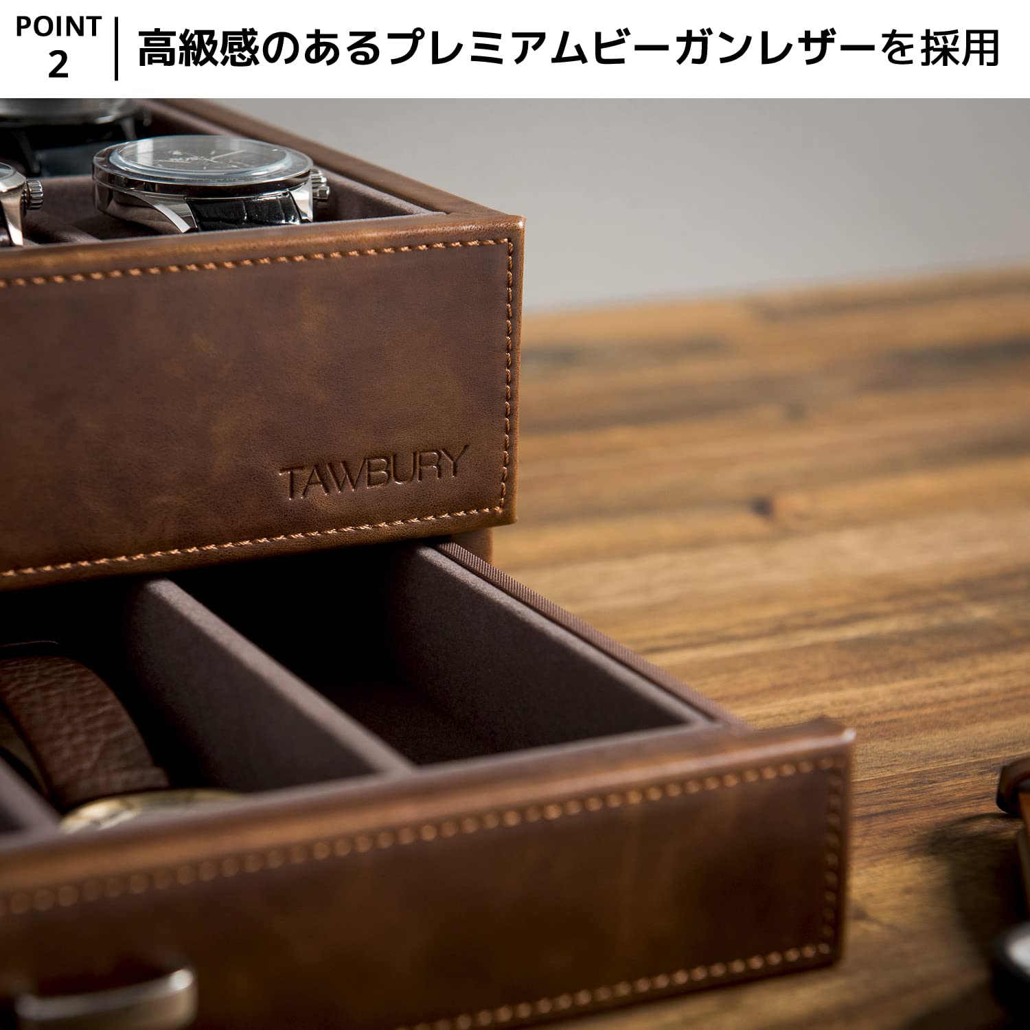 ksfamily様 イタリア製 スカトラ・デル・テンポ 本革製時計ケース 黒