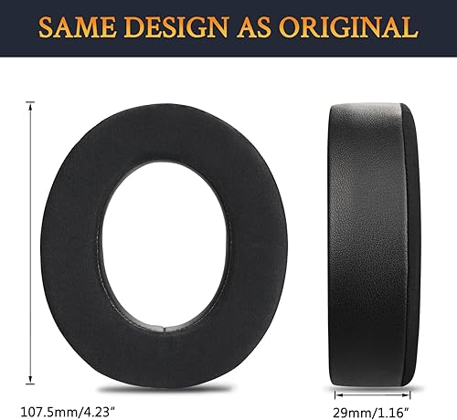 Miniatura 4 de SOULWIT HS75 XB, HS70Pro, HS60Pro, HS50Pro - Almohadillas para auriculares para juegos con espuma de aislamiento de ruido de alta densidad, gel de