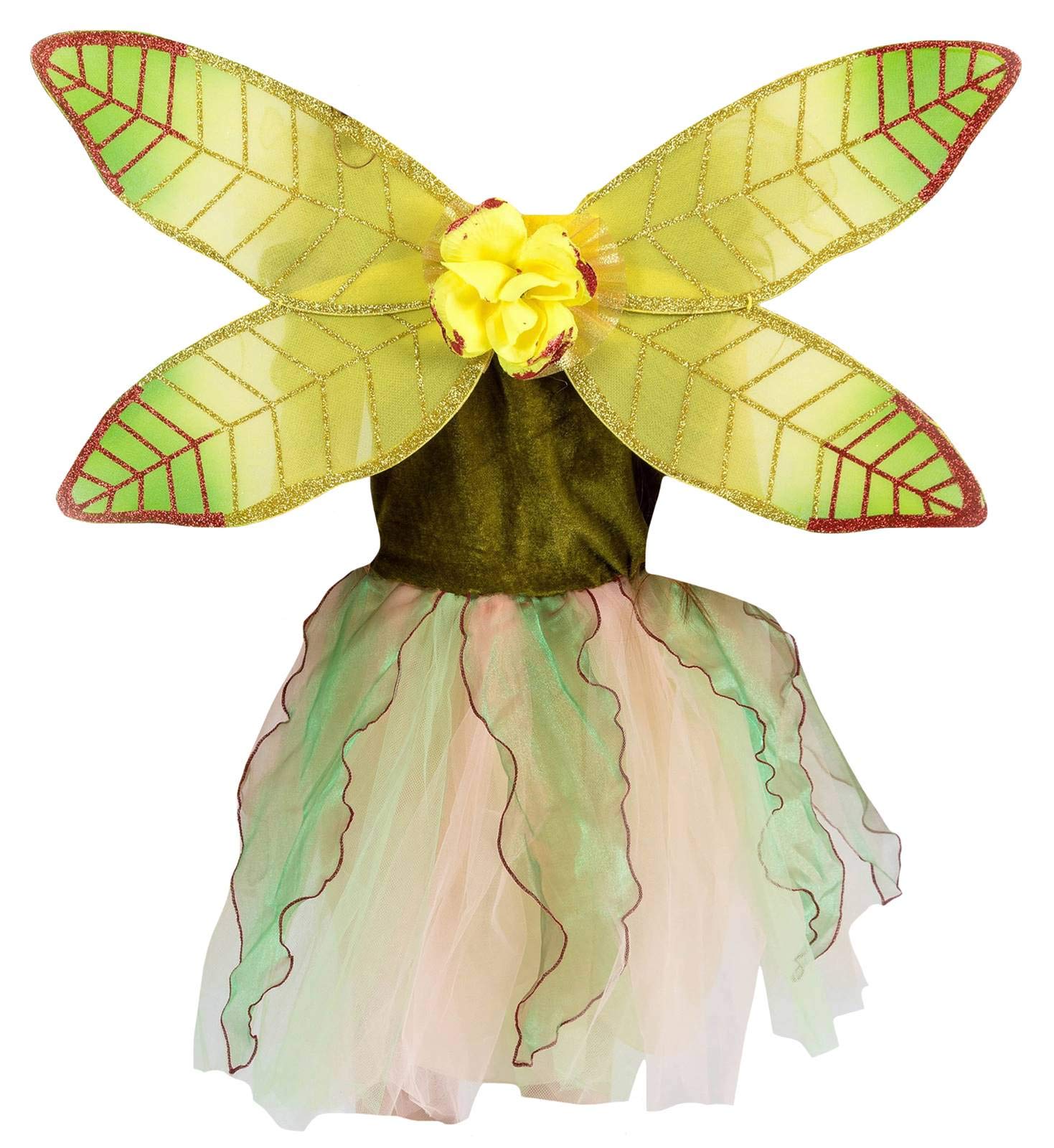 Vert Costume de fée Aile Ensemble de robe de fête pour fille Vêtements 2–8 Année
