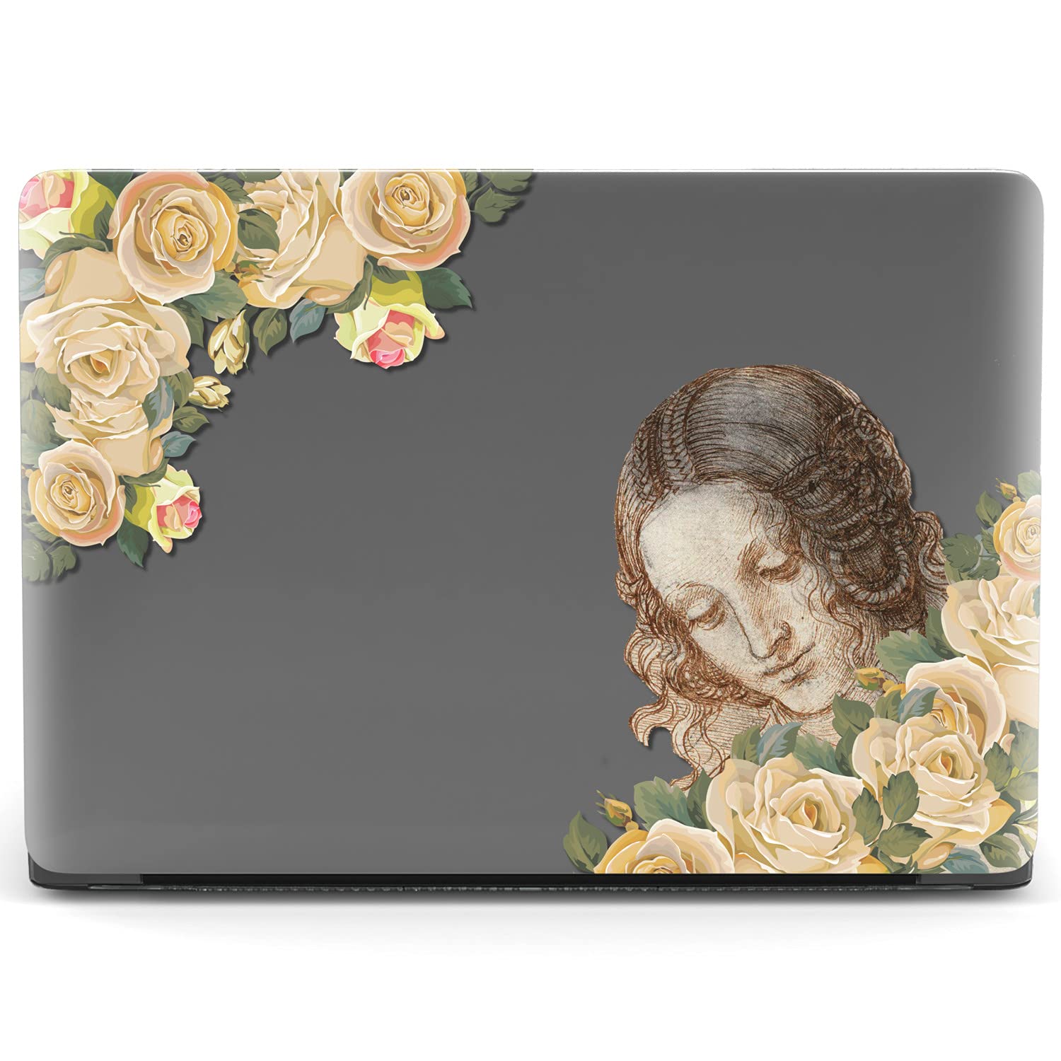 Mertak Hard Case Compatible with MacBook Pro 16 14 Air 15 13 inch M3 M2 M1 Mac 2024 2023 2022 2018 Laptop Head of Leda Cover Print Girly Touch Bar