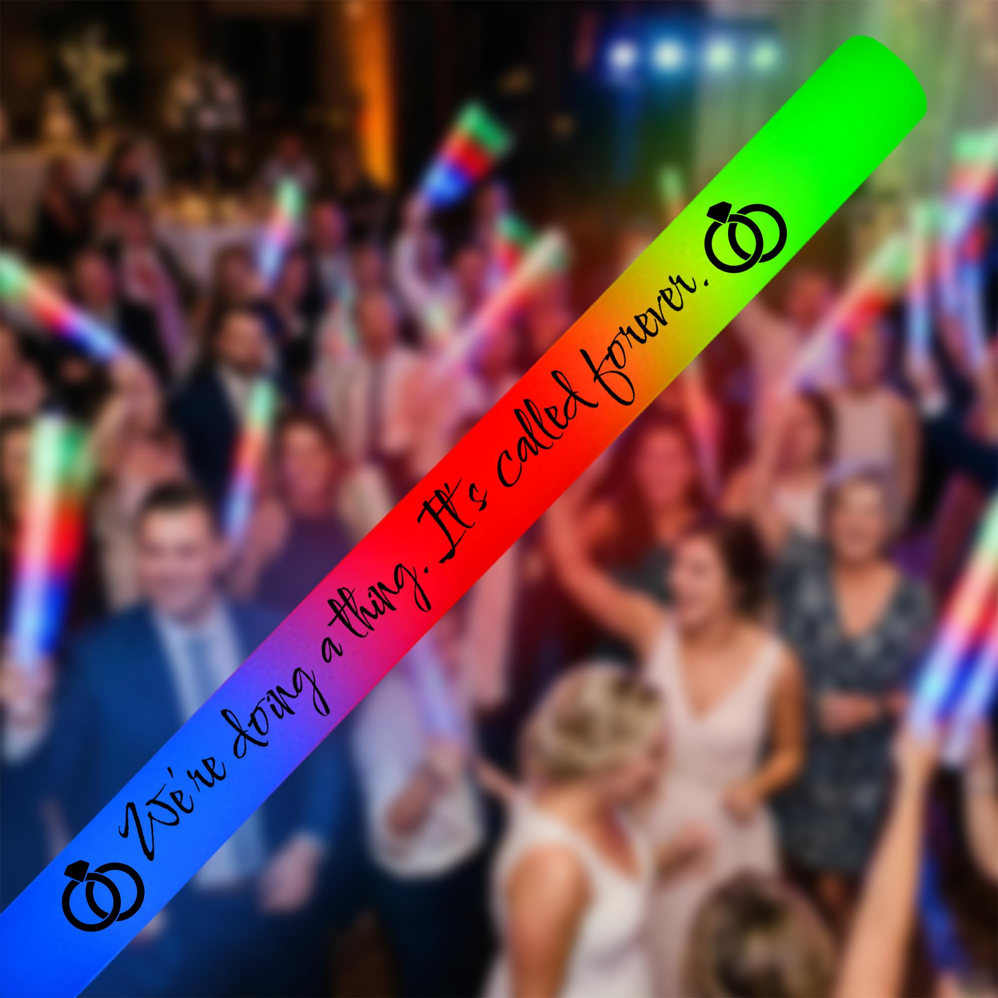 Varitas de espuma LED de 3 colores para fiestas, para bodas, cumpleaños, quinceañera, dulces 16, DJ, conciertos, festivales, recuerdos de fiesta a granel (100)