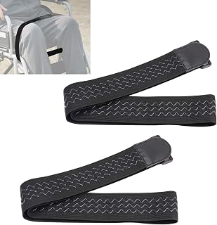 2PCS Wheelchair Thigh Leg Strap, Wheelchair Strap Seat Belt Leg Support Strap for Elderly Dementia Paralysis Parkinson's (2)