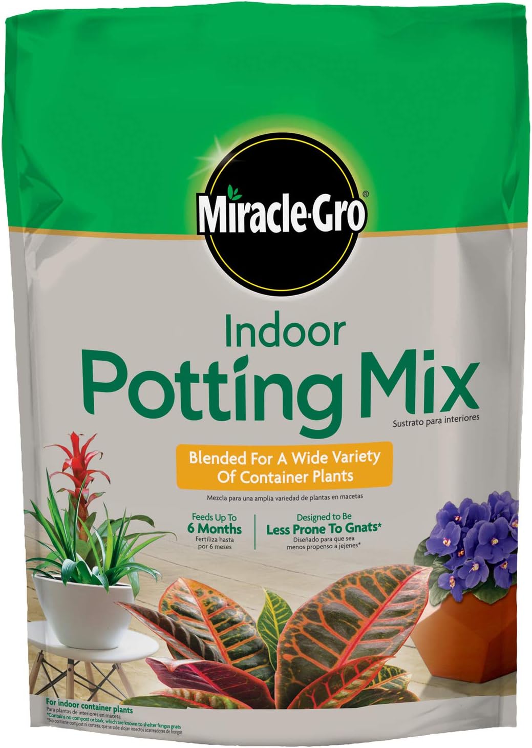 Miracle-Gro Indoor Potting Mix, 16 qt. : Patio, Lawn & Garden