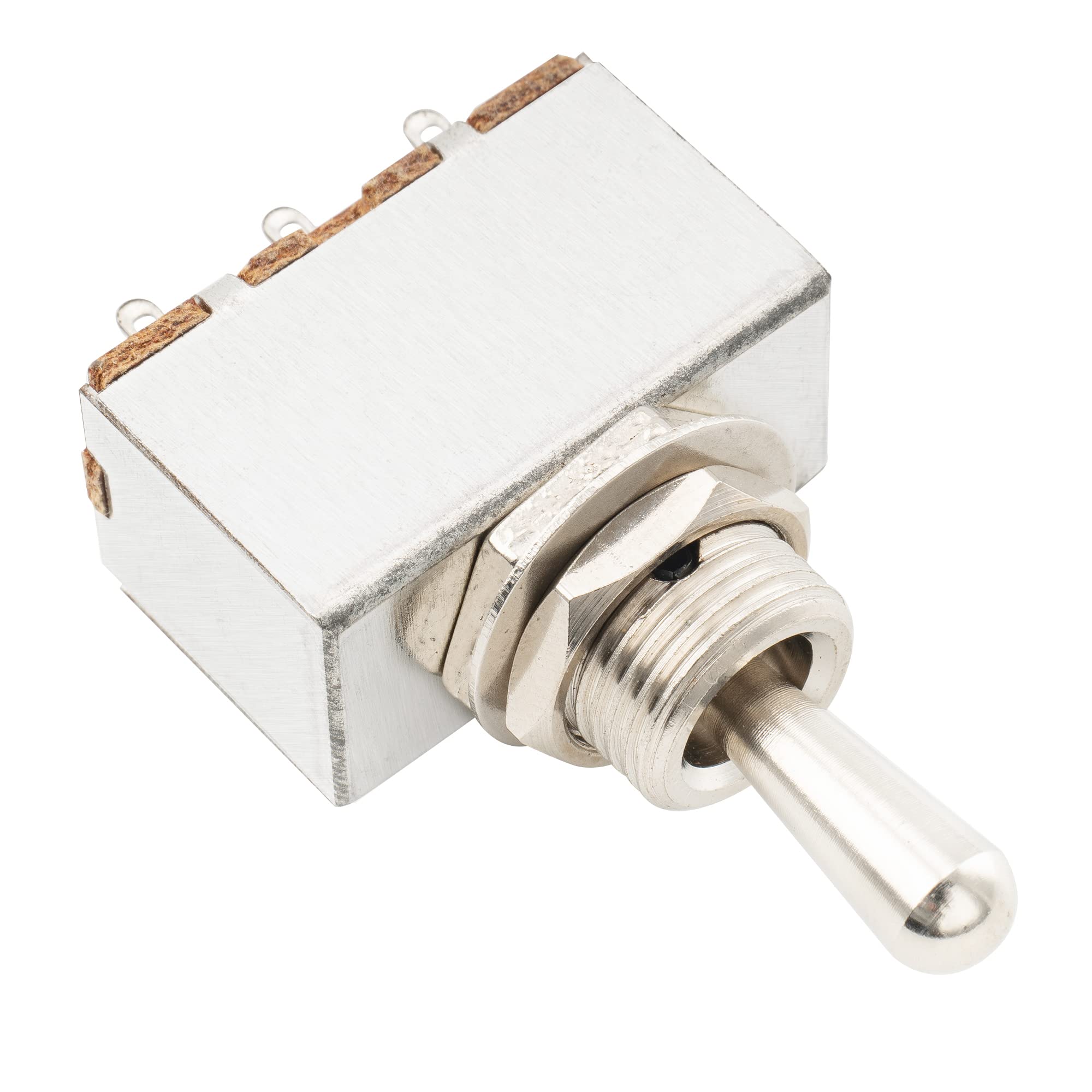 Musiclily Pro Selettore Scatoletta 3 Posizioni Metallo Pieno Toggle Switch per Chitarra Elettrica, Cromato