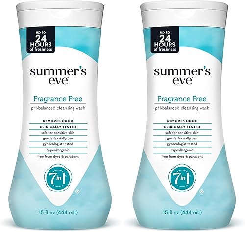 Miniatura 9 de Summer's Eve Lavado femenino sin fragancia para todo el cuerpo, gel corporal suave con pH balanceado para mujeres, elimina el olor vaginal, 15 onzas