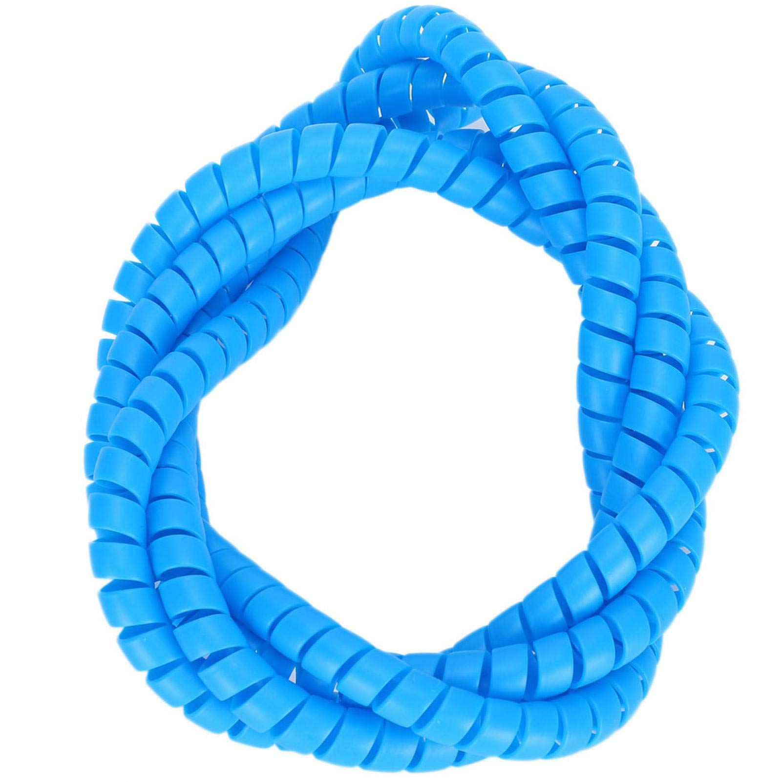 180cm Cable Protector, Spiral Anti‑Bite Wire Protector Sleeve Covers Cord Saver Protector for Pet Cat Dog(Blue)