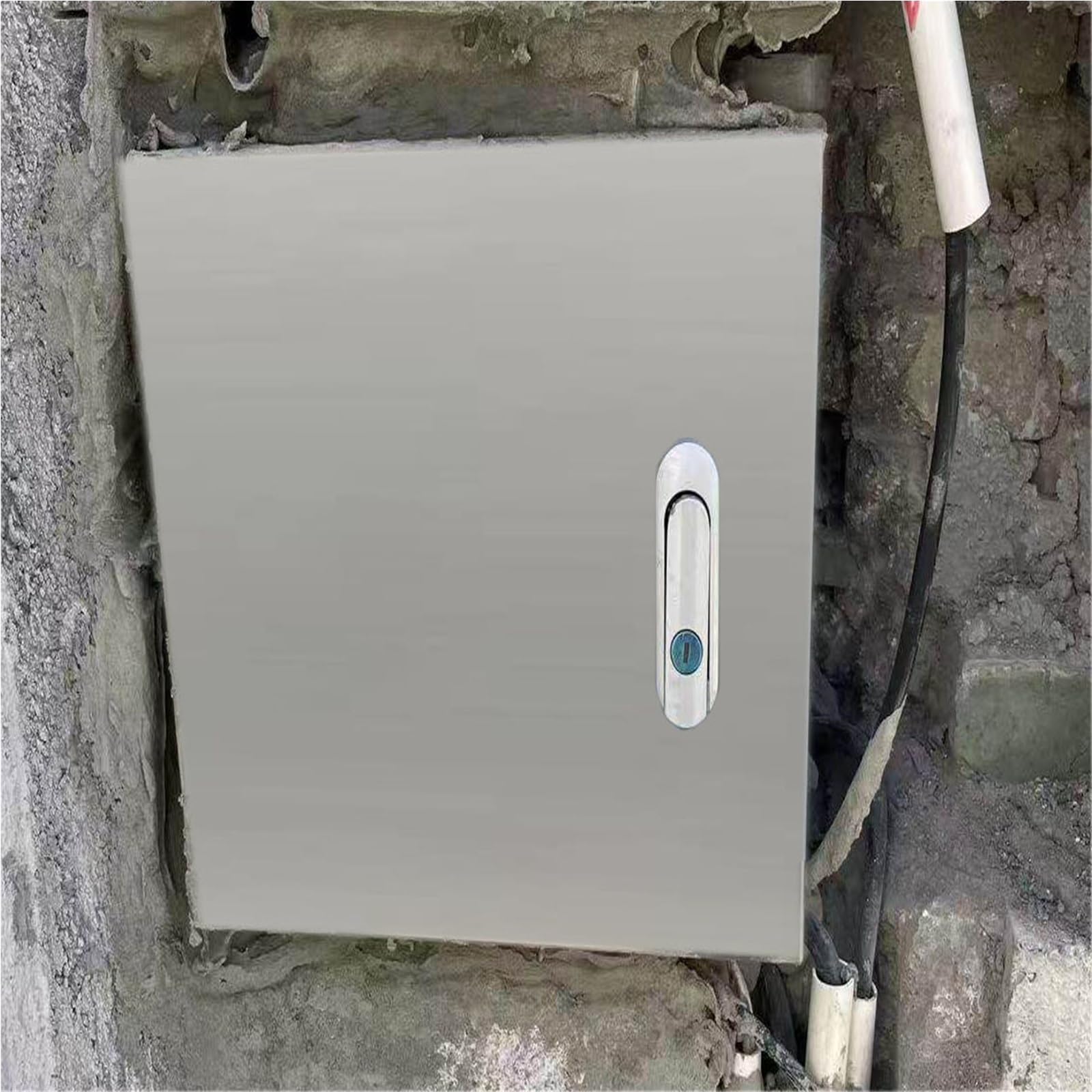 Boîtier électrique Mural pour électronique, boîte de Distribution électrique en Acier Inoxydable (Dimensions H x L x P : 14 x 10 x 6 Pouces/épaisseur : 1,2 mm)