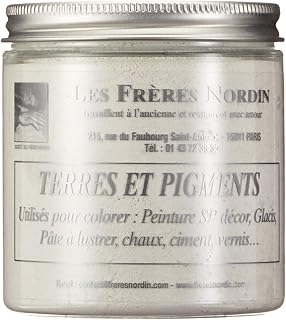Les Frères Nordin 418256 Terre Pigment Blanc de Titane, 200 g (Lot de 1)