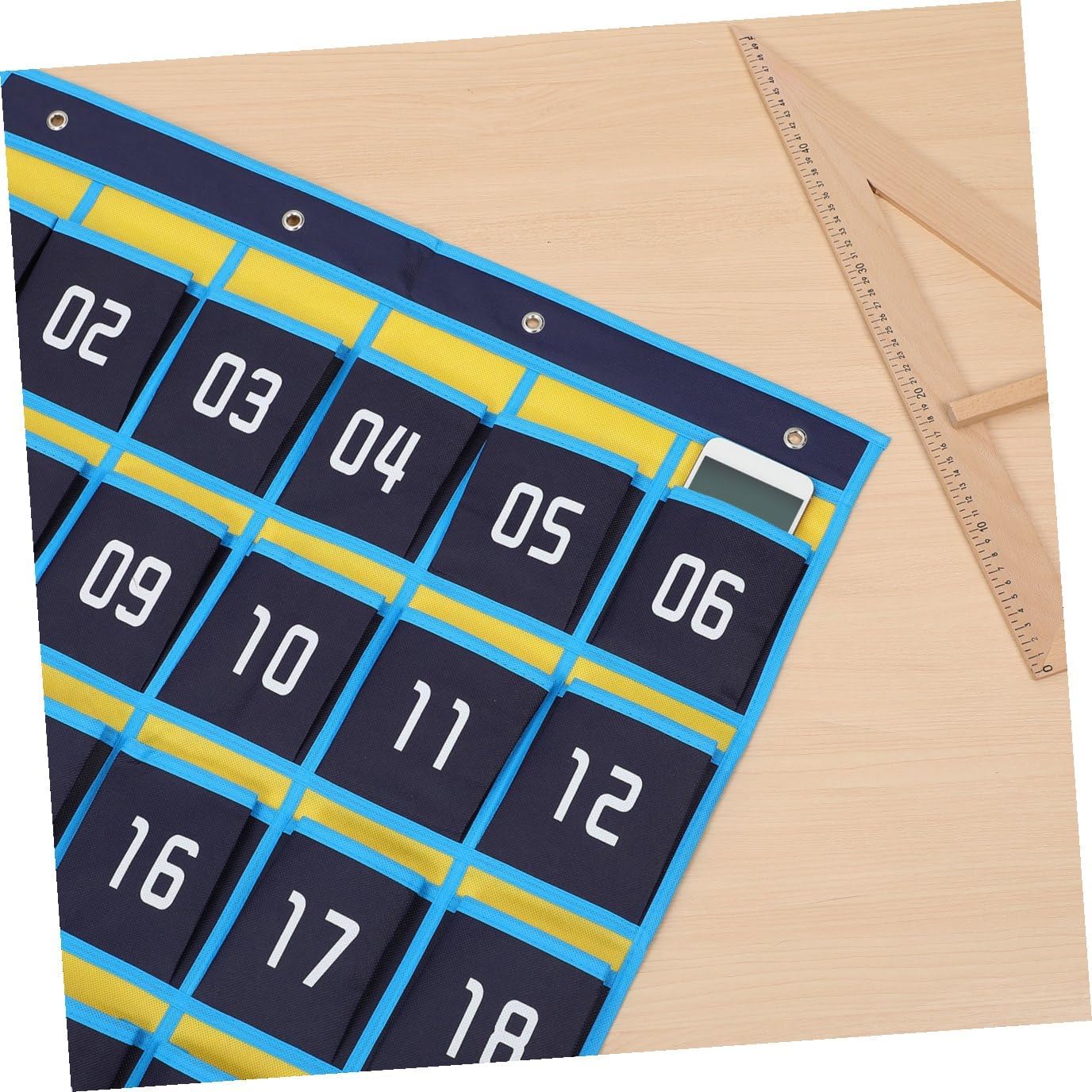 36-Pocket Wall Organizer for Storage and Organization in Home and Classroom