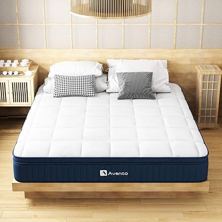 Amazon Avenco マットレス セミダブル 高反発マットレス 超極厚26cm ベッドマットレス 体圧分散 ポケットコイルマットレス 竹炭メモリーフォーム 消臭 9ゾーン構造 セミダブルベッド 高密度コイル650個 湿度調整 通気性よく 並行配列 1 195 26cm 折りたたみ マットレス