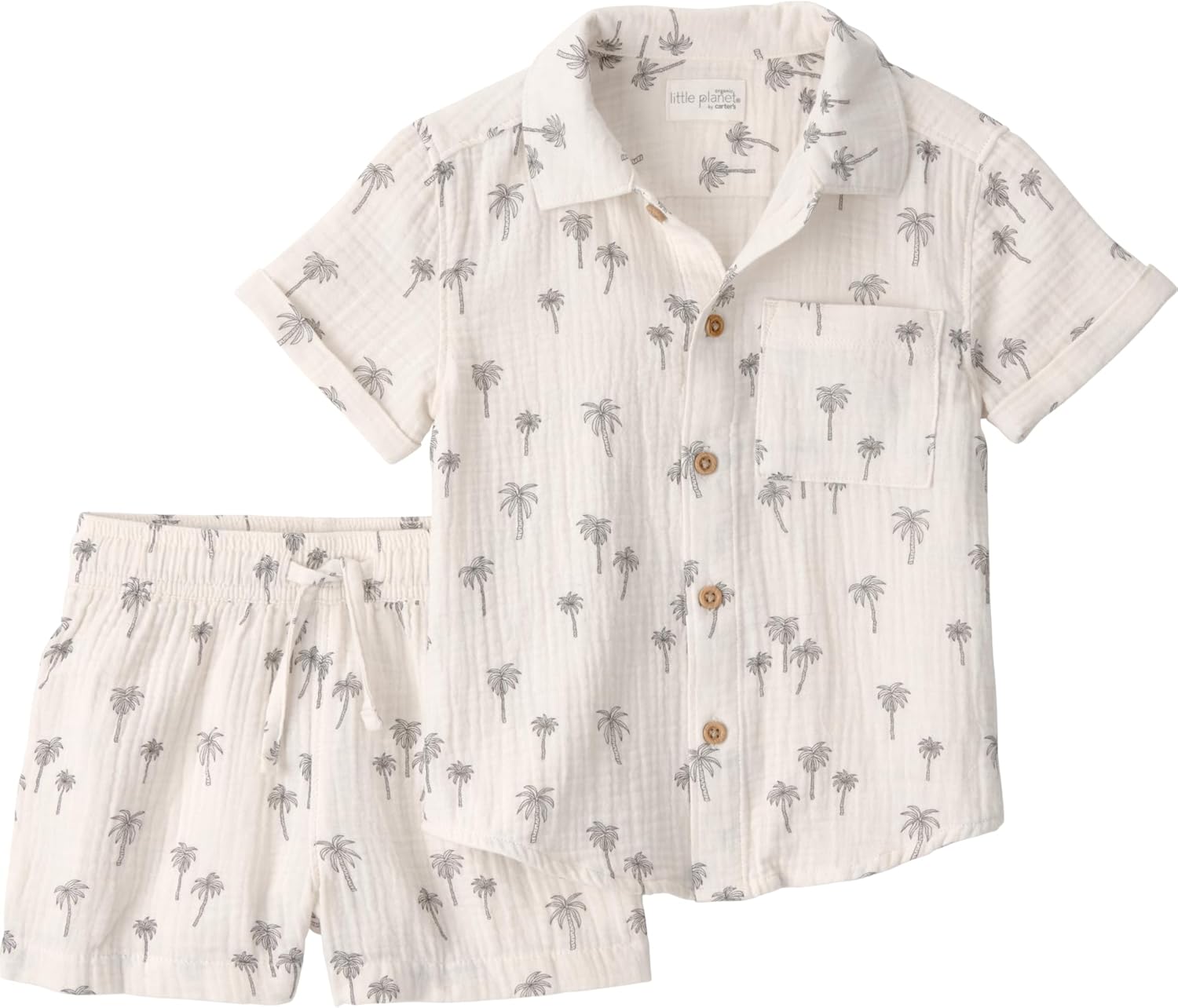 little planet by carter's Baby Boys' 2-piece Shorts Set Made With Organic Cotton