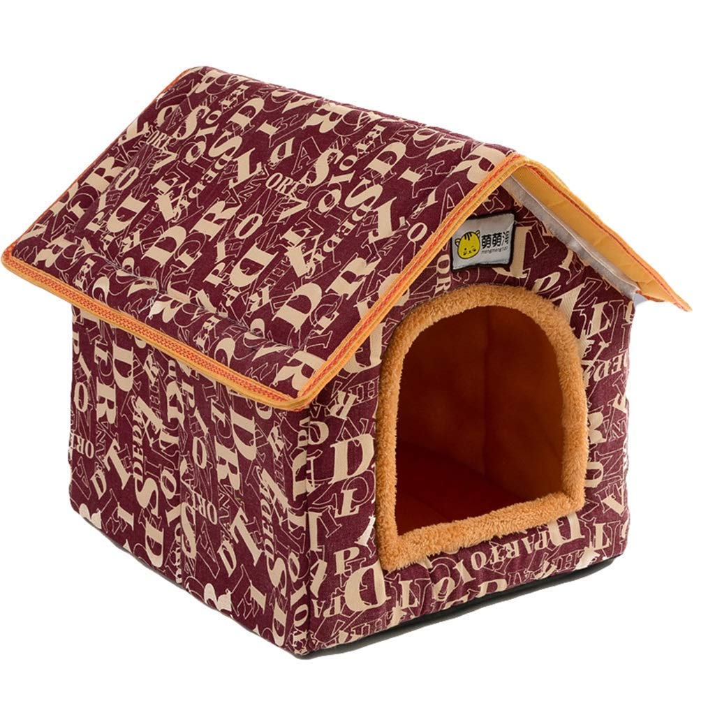 Amazon Co Jp ペットハウス犬猫ニッチ屋根取り外し可能防水アウトドアラグペット用ペットベッドホーム タオルマット 色 D サイズ L ホーム キッチン