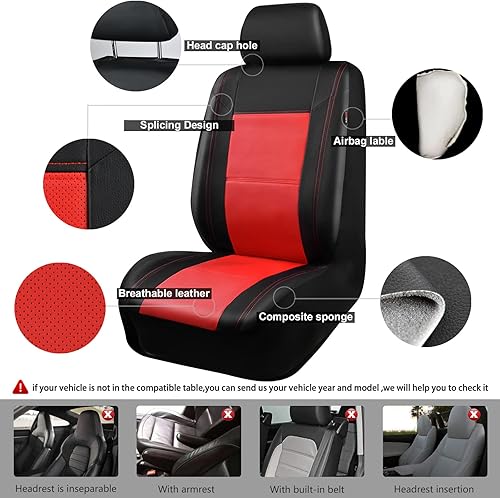 Miniatura 6 de Asiento de coche cubre ajuste universal para coches nuevo coche Pass Skyline Piel Sintética, SUV, vehículos