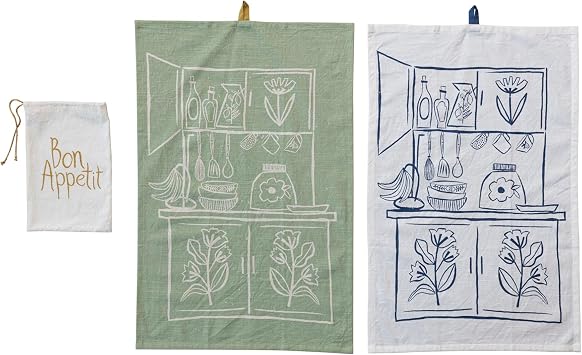 Creative Co-Op Cottage Kitchen Kitchen and Tea Towels