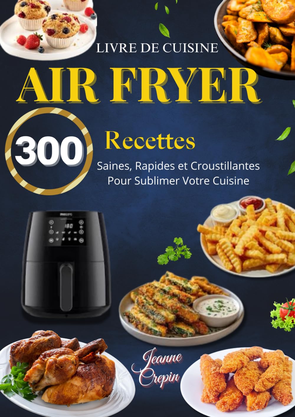 Livre de Cuisine Air Fryer – 300 Recettes Saines, Rapides et Croustillantes pour Sublimer Votre Cuisine