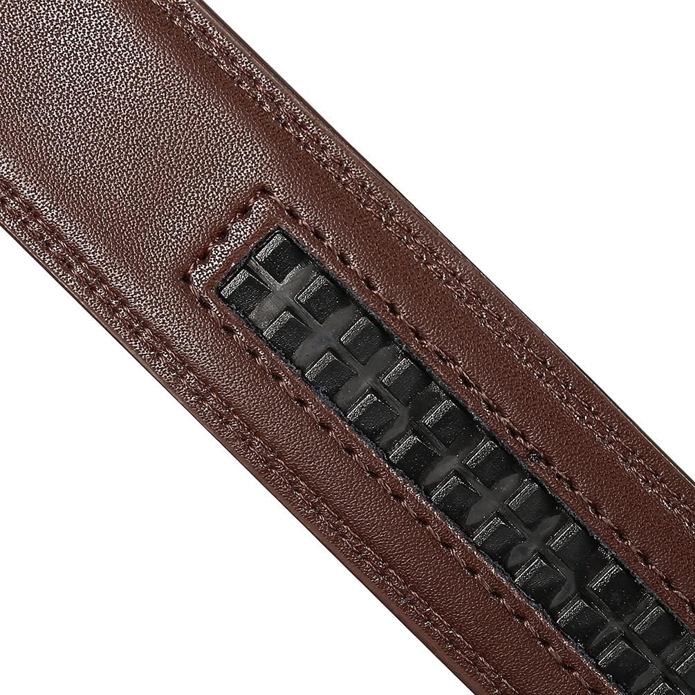 3.1cm Width Thin Men Belt Male Trending Automatic Buckle Waist Strap Jeans Belts image 5