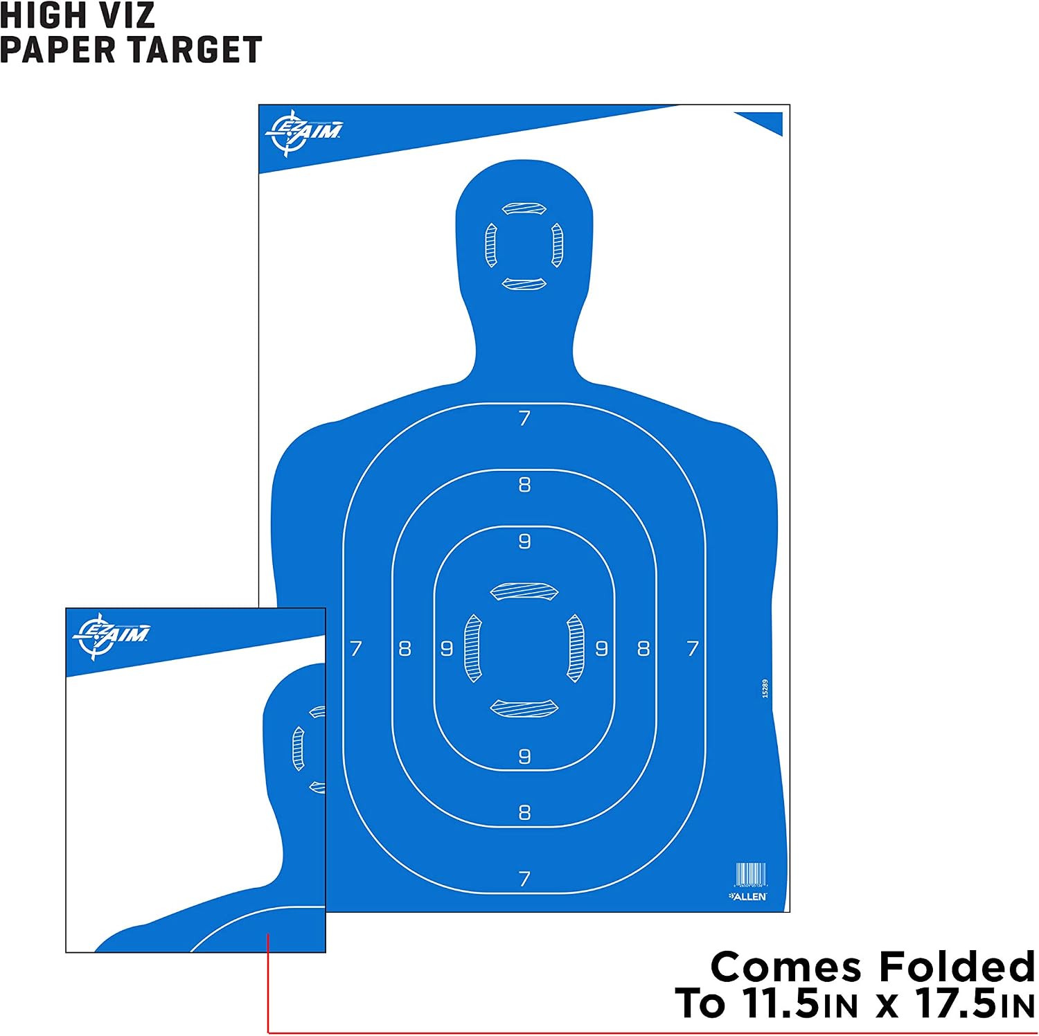 EZ-Aim Silhouette Targets for Shooting - Human Body Paper Practice Targets