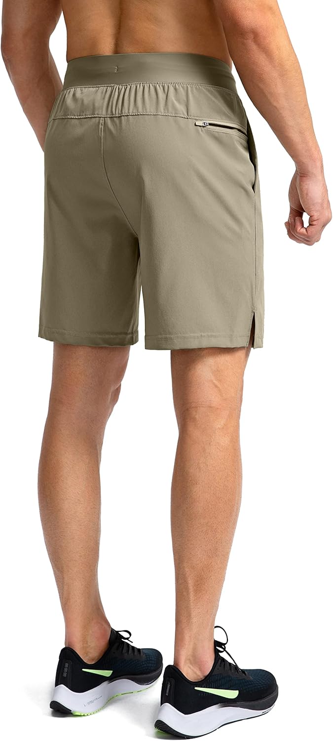 Soothfeel Men's Running Shorts with Zipper Pockets 9"/ 7"/ 5" Lightweight Basketball Gym Workout Athletic Shorts - Image 3