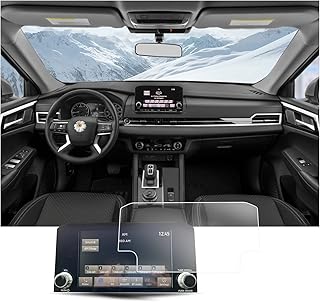 BIXUAN 2PCS 2022 2023 Outlander Screen Protector Only for 2022 2023 Miitsubishi Outlander ES 8-inch Touch Screen PET Plastic 2022 2023 Outlander Screen Protector 2022 2023 Outlander Screen Protective Film Outlander Accessories