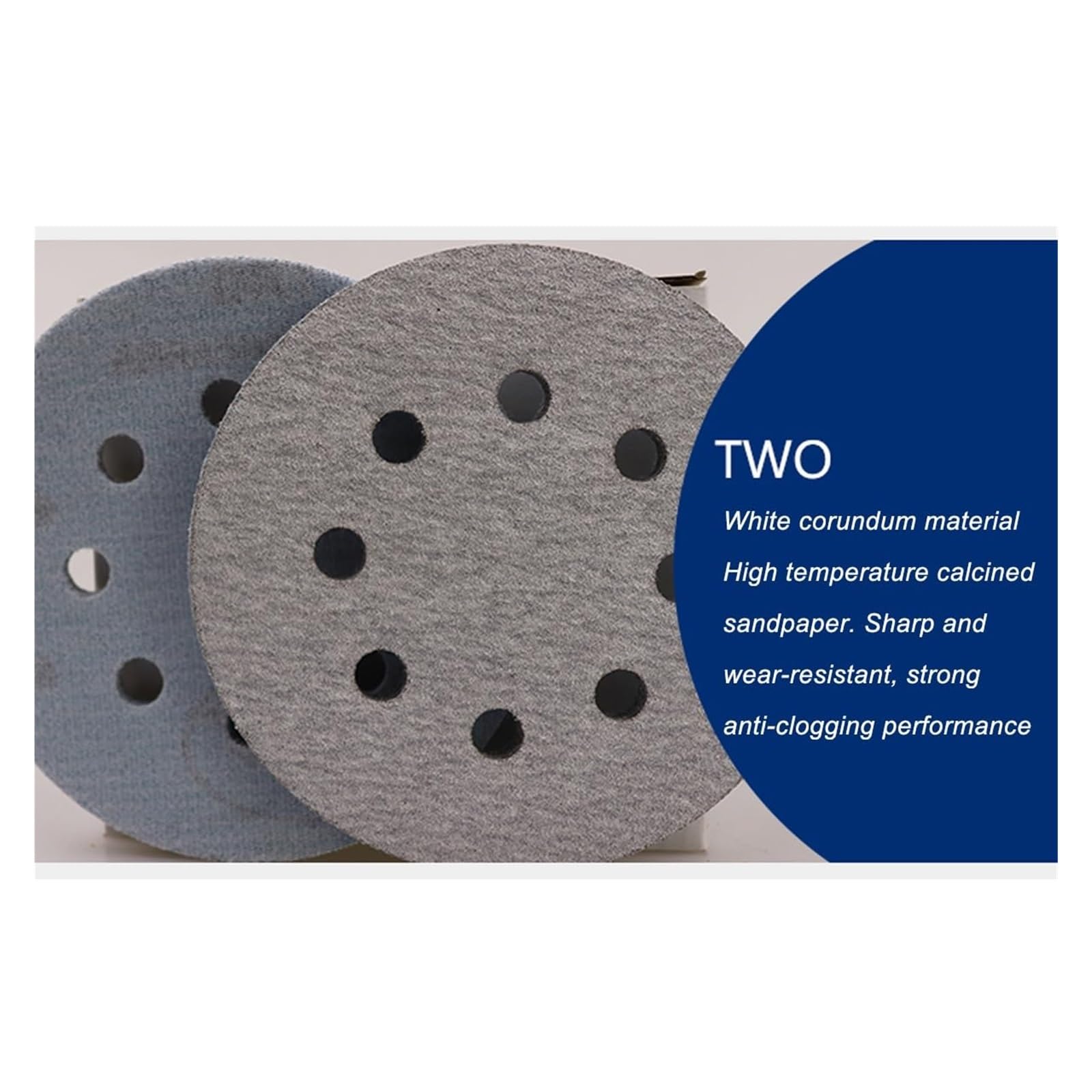 Discos de lijado, discos de lijado, 6 orificios, 8 orificios, almohadillas de discos de lijado, surtido de papel de lija con gancho y bucle de 5 pulgadas for lijadora orbital aleatoria(8 Holes,220grit