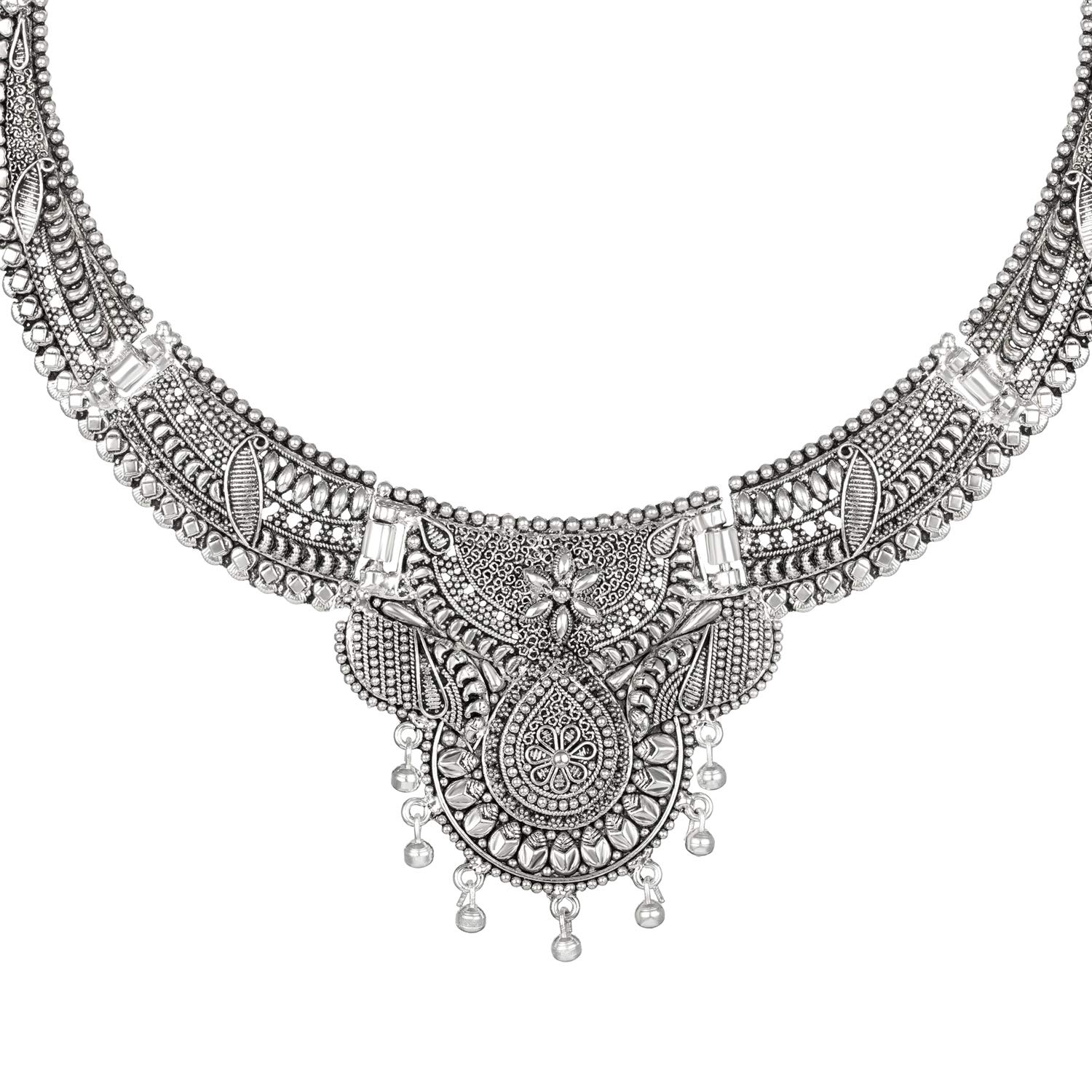 Choker Oxidised Necklace Set