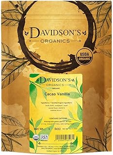 Davidson's Organics, Cacao Vanilla, Loose Leaf Cacao, 16-Ounce Bag