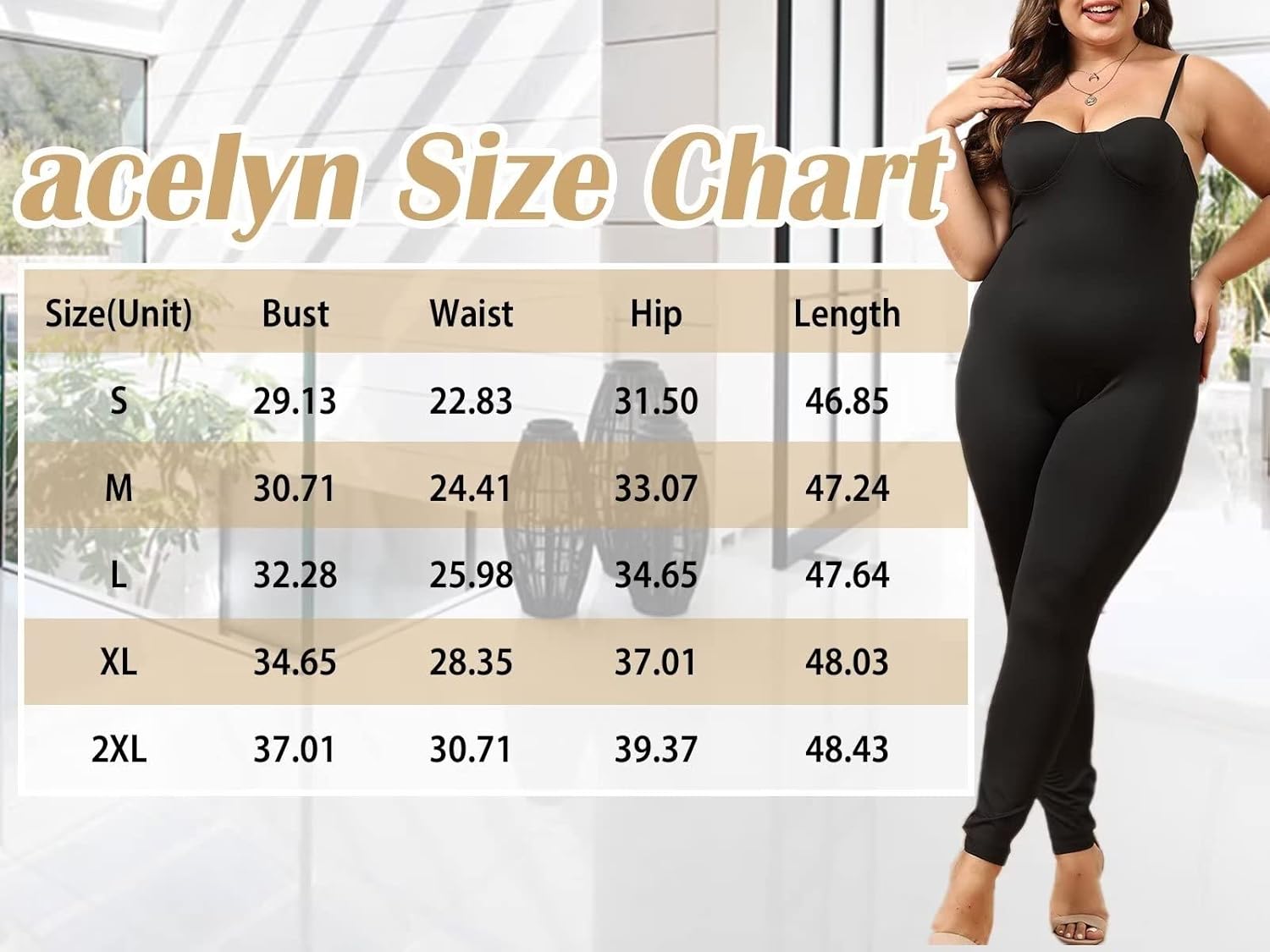 acelyn Women's Sexy Sleeveless Jumpsuits Bodycon Rompers Y2k Bodysuit Club Outfits - Image 7