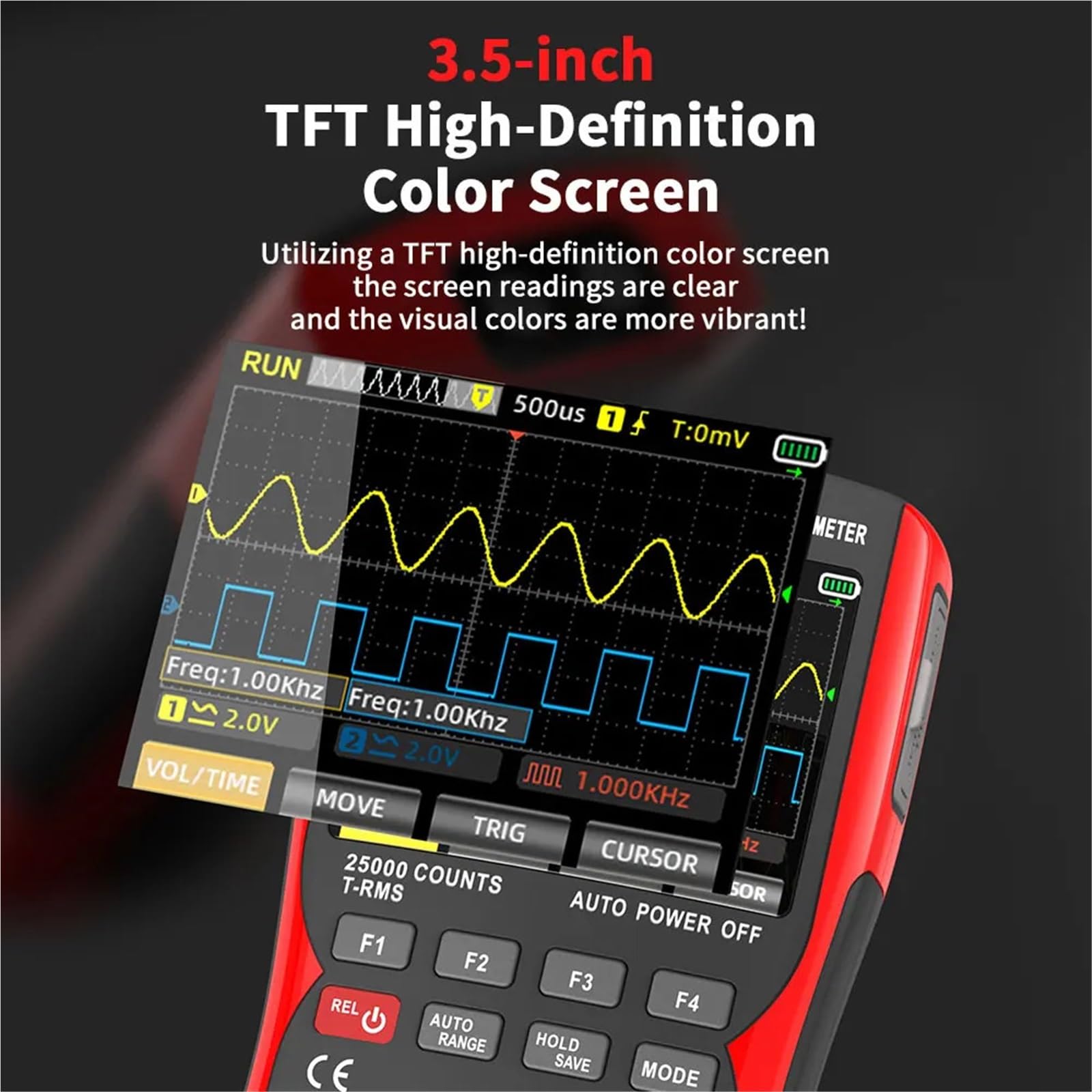 Digitales Oszilloskop ZT-703S 3in-1-Handoszilloskop Automotive Zweikanal 50 MHz Mit Digitalmultimeter Und Signalgenerator für Test und Analyse