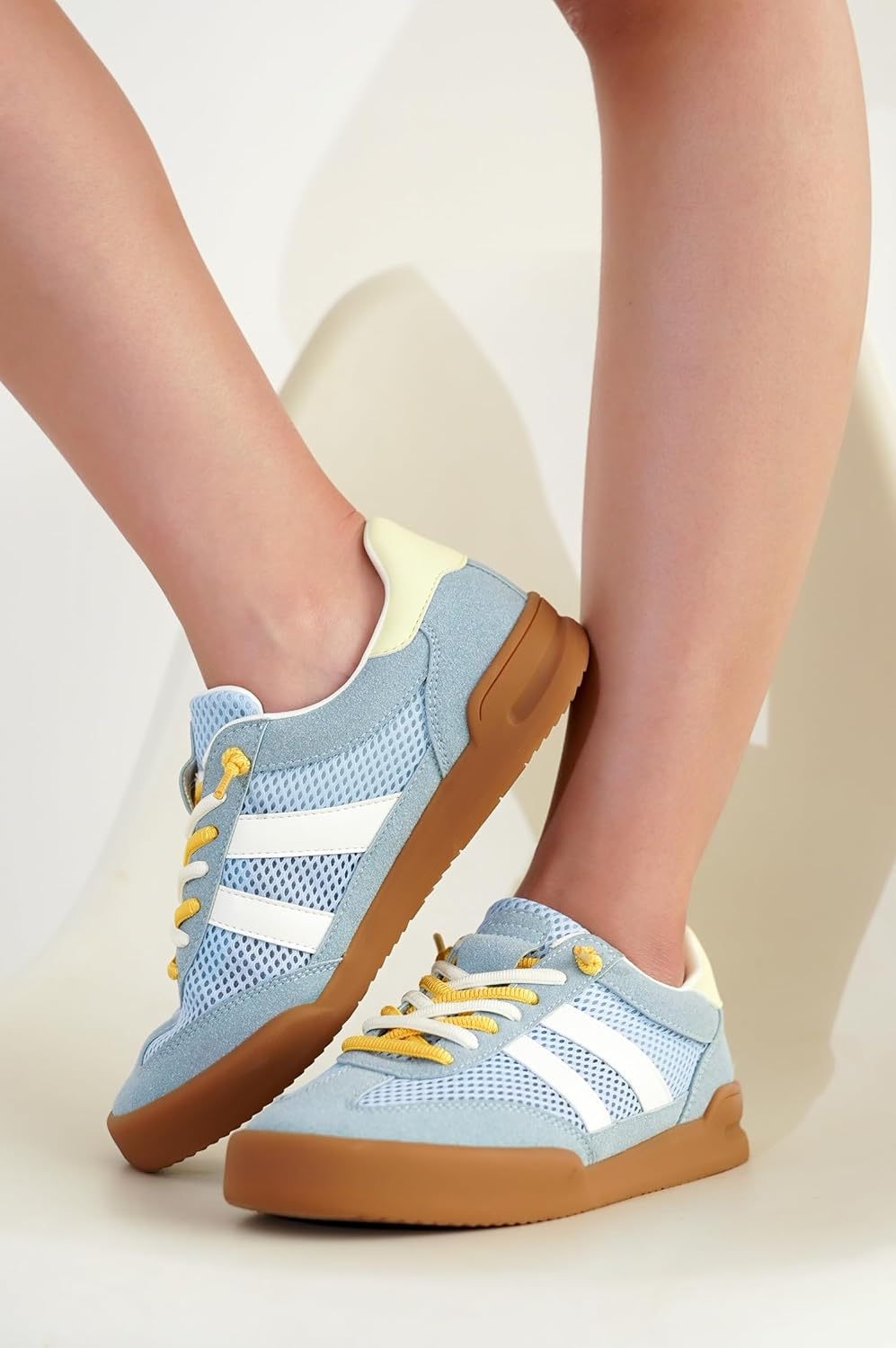 Project Cloud Genuine Leather Casual Sneakers for Women - Memory Foam Insoles Lace-Up Womens Shoes & Lightweight Women's Fashion Sneakers - Slip On Shoes for Women Footwear (Verdy) - Image 2