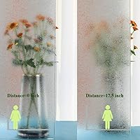 Vista 5 de Película decorativa de privacidad para ventana, película decorativa para puerta de vidrio, tinte de ventana de adherencia estática, sin pegamento