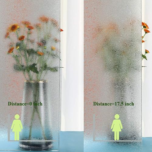 Miniatura 5 de Película decorativa de privacidad para ventana, película decorativa para puerta de vidrio, tinte de ventana de adherencia estática, sin pegamento,