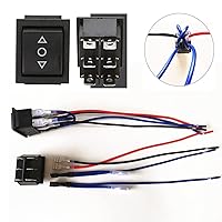 Vista 2 de 3 unids momentánea polaridad inversa interruptor DC 12V 20A Motor Control DPDT 6 Pin 3 posiciones (ON) - Apagado (ON) reinicio automático de barco